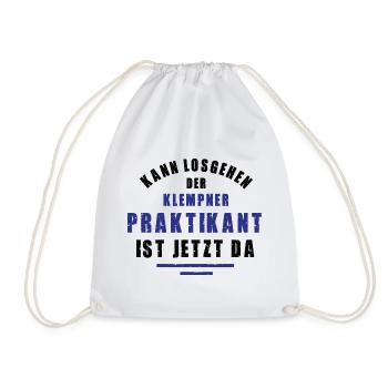 Intern Plumber Internship Plumbing Thank You - Drawstring Bag - white - Front