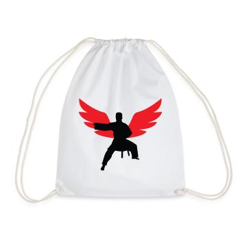Aikido - Martial Art - Aikido - Drawstring Bag - white - Front