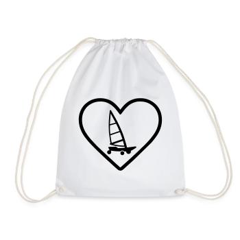 Cuore Carro A Vela – Passione Vento - Sac de sport léger - blanc - Devant
