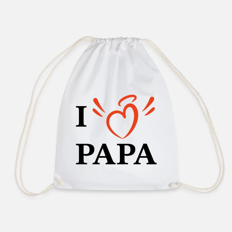 Ich liebe Papa - Turnbeutel - Weiß