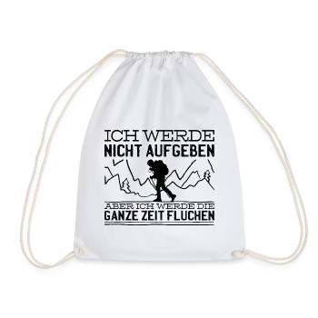 Wandern Spruch - Turnbeutel - Weiß - Vorne