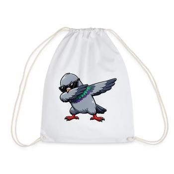 Pigeon à tamponnage - Sac de sport léger - blanc - Devant