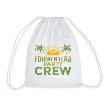 Formentera Party Crew - Drawstring Bag - white - Front