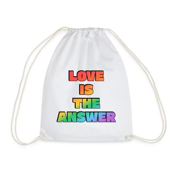L’amour est la réponse Gradient - Sac de sport léger - blanc - Devant