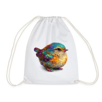 Regenbogenvogel - Turnbeutel - Weiß - Vorne
