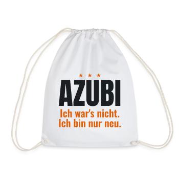 Azubi – Ich war's nicht. Ich bin nur neu - Turnbeutel - Weiß - Vorne
