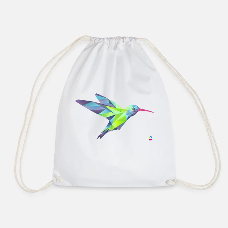 AD Geometric Hummingbird - Turnbeutel - Weiß