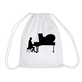 pianiste - Sac de sport léger - blanc - Devant