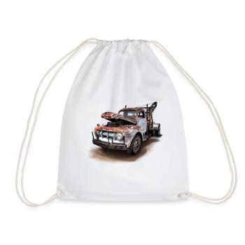voiture rouillée - Sac de sport léger - blanc - Devant