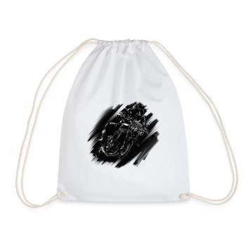 motorcycle - Sac de sport léger - blanc - Devant