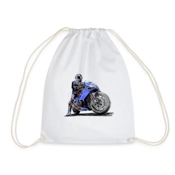 motorcycle - Sac de sport léger - blanc - Devant