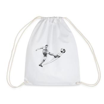 soccer player - Sac de sport léger - blanc - Devant