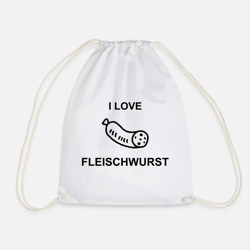 I Love Fleischwurst - Turnbeutel - Weiß