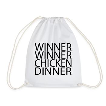 Winner Winner Chicken Dinner - Turnbeutel - Weiß - Vorne
