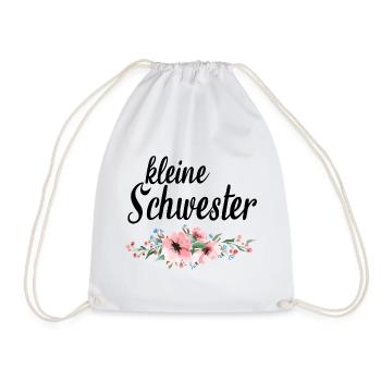Blumenmuster mit Pastellakzenten - Turnbeutel - Weiß - Vorne