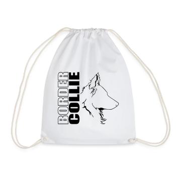 BORDER COLLIE Chiens Chiens Chien de troupeau Wilsigns - Sac de sport léger - blanc - Devant