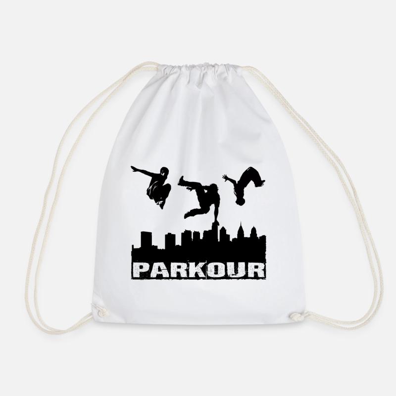 Parkour - Drawstring Bag - white