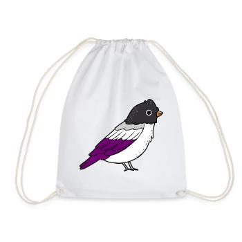 Asexué Bird Ace Pride - Sac de sport léger - blanc - Devant