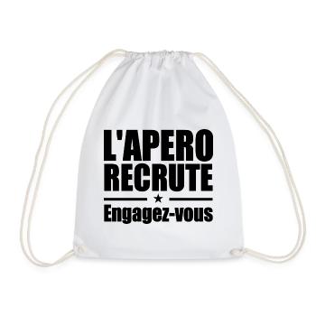 L'apéro recrute Engagez-vous - Sac de sport léger - blanc - Devant