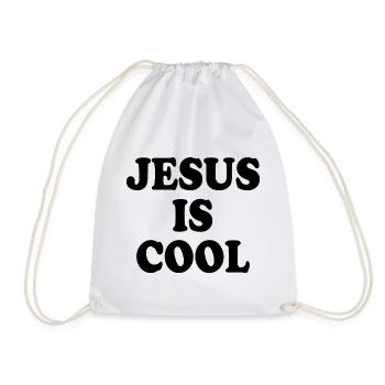 Jesus is cool - Drawstring Bag - white - Front