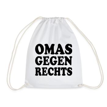 Omas gegen rechts - Turnbeutel - Weiß - Vorne