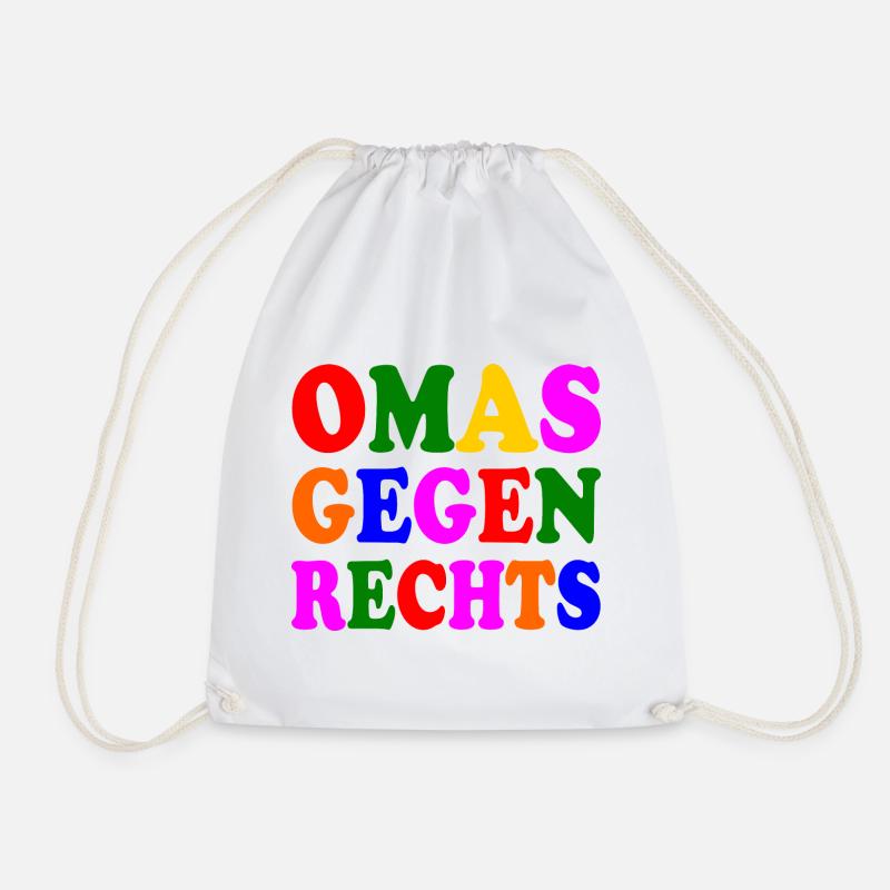 Omas gegen rechts - Turnbeutel - Weiß