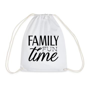 Amusement en famille - Sac de sport léger - blanc - Devant