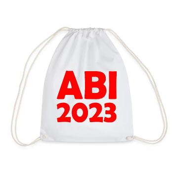 Abi 2023 - Turnbeutel - Weiß - Vorne