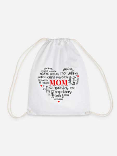 Beste Mama der Welt - Muttertagsshirt - englisch - Turnbeutel - Weiß