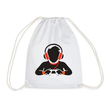 Dessin d’amateur de jeux - Sac de sport léger - blanc - Devant