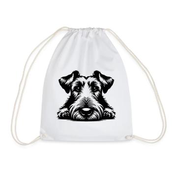 Tête de terrier irlandais avec pattes - Sac de sport léger - blanc - Devant