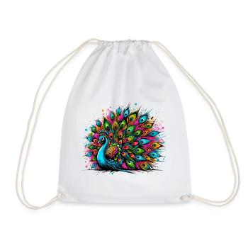 Paon - Sac de sport léger - blanc - Devant