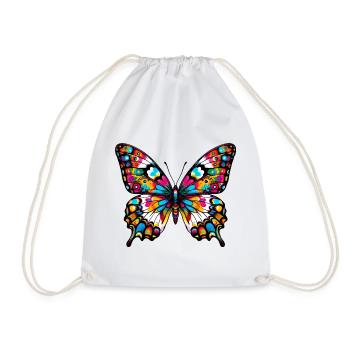 Papillon - Sac de sport léger - blanc - Devant