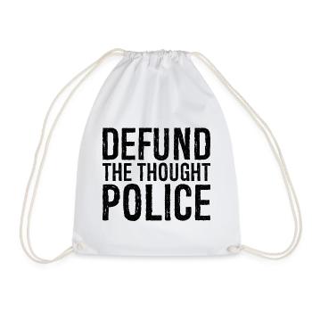 définancer la police de la pensée - Sac de sport léger - blanc - Devant