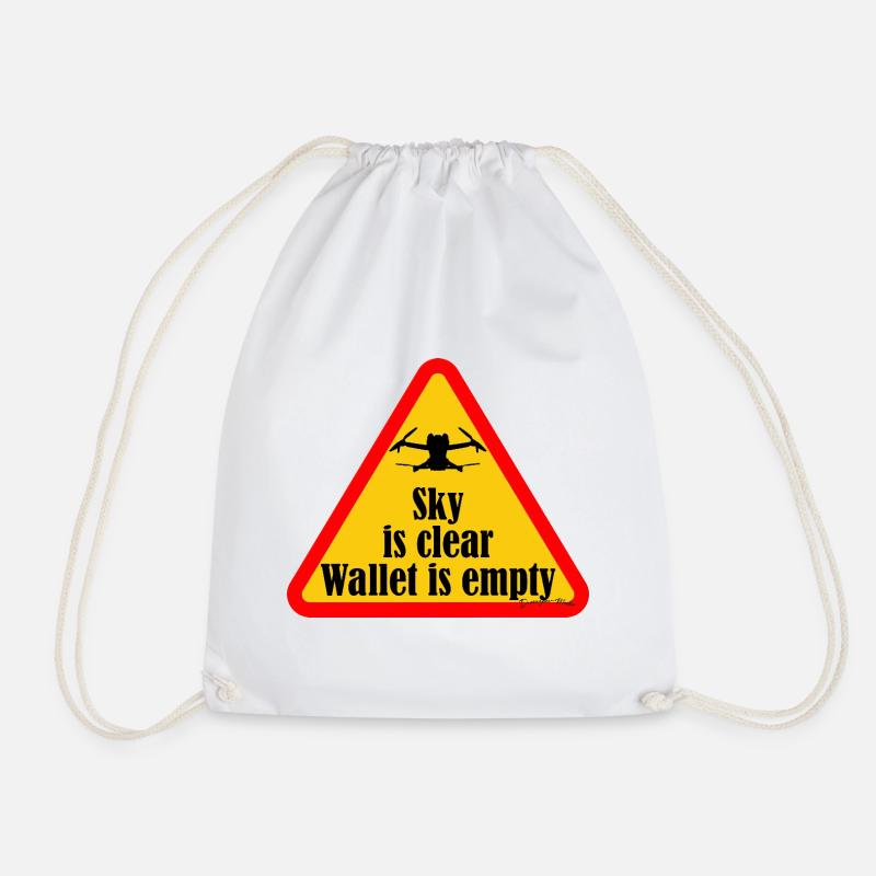 Drone pilot funny quotes - Drawstring Bag - white