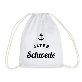 Alter Schwede Fun Design - Turnbeutel - Weiß - Vorne