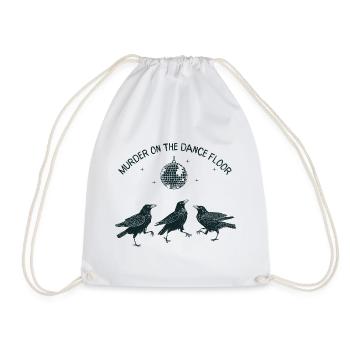 Murder on the Dance Floor Crows - Drawstring Bag - white - Front