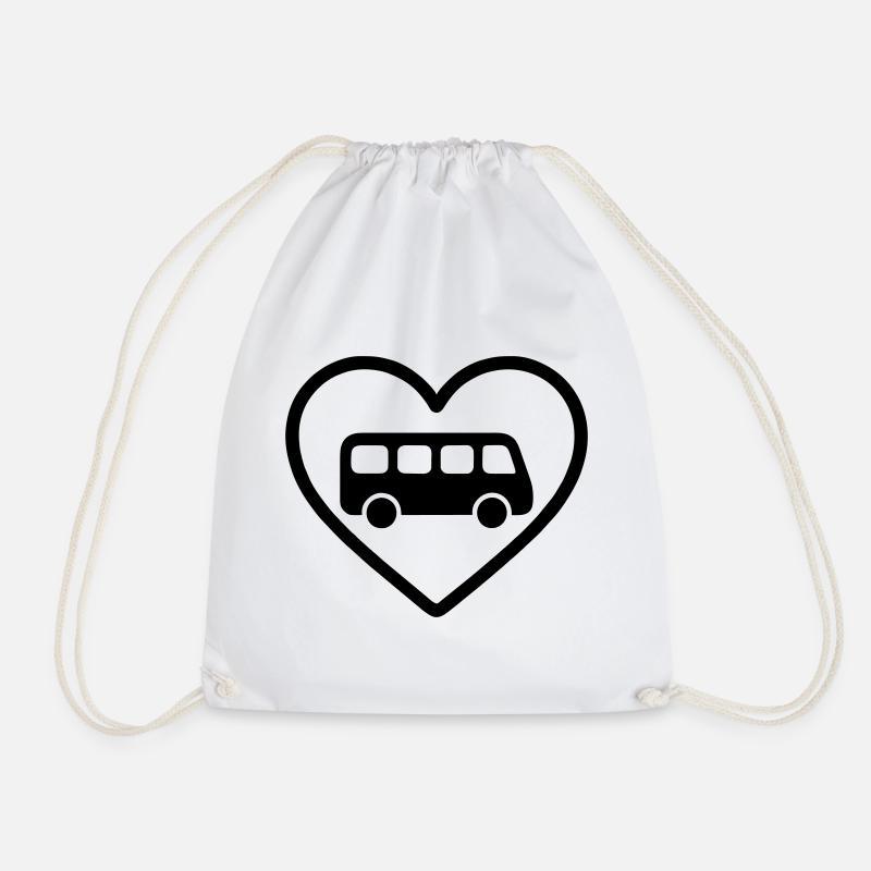 Heart Busfahrer - Turnbeutel - Weiß