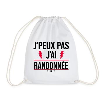 J’peux pas j’ai randonnée Humour Nature - Sac de sport léger - blanc - Devant