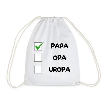 Liste de contrôle PAPA - Sac de sport léger - blanc - Devant