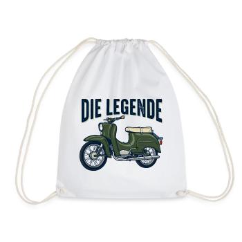Simson Schwalbe DDR - Turnbeutel - Weiß - Vorne