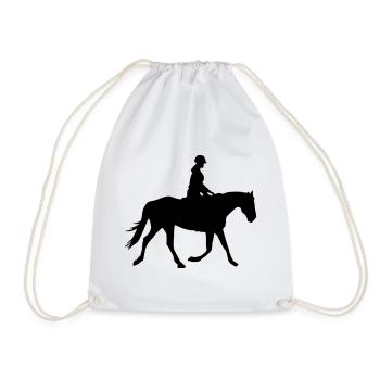 Rider - Drawstring Bag - white - Front