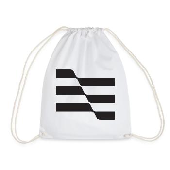 Noir Wave design - Drawstring Bag - white - Front