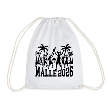 Malle 2026 Holiday - Drawstring Bag - white - Front