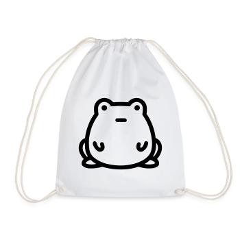 frog - Drawstring Bag - white - Front