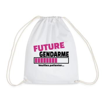 future gendarme - Sac de sport léger - blanc - Devant