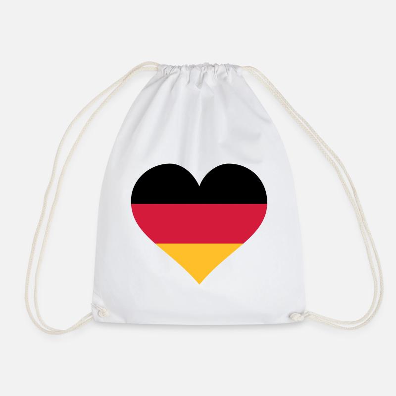 deutschland herz - Turnbeutel - Weiß