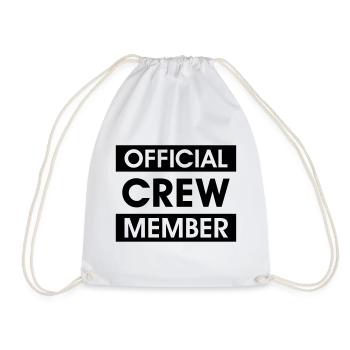 Official Crew Member Team Mannschaft crew team - Turnbeutel - Weiß - Vorne