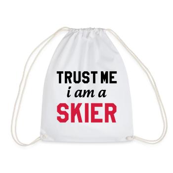 Trust me I am Skier - Sac de sport léger - blanc - Devant