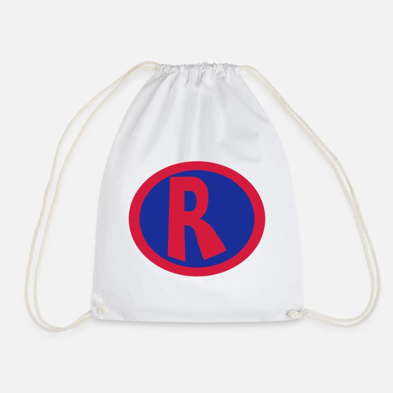 Super, Superheld, Superheldin, Hero, R - Drawstring Bag - white